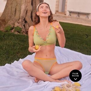 Cosabella Soire Limoneto Curvy Vibrant Green and Orange Bralette